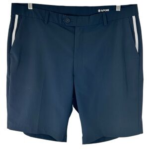 G-Fore mens golf shorts 38 navy blue white quick dry whicking casual everyday
